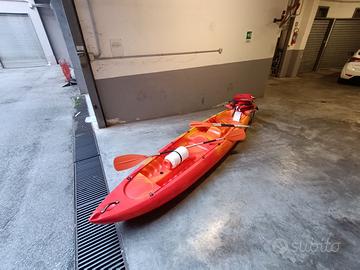 Kayak canoa tribord 3posti +pagaie+giubbotti nuovo