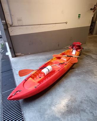 Kayak canoa tribord 3posti +pagaie+giubbotti nuovo