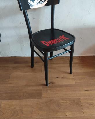 Sedia artistica “Diabolik” – pezzo unico 
