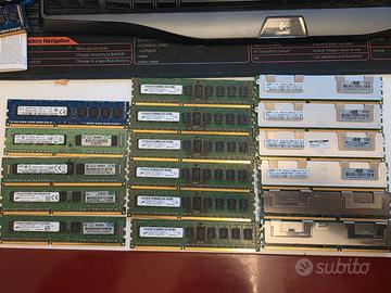 Lotto 17 moduli RAM DDR3 ECC 4Gb Per server