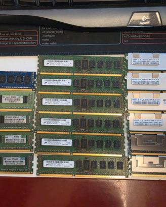 Lotto 17 moduli RAM DDR3 ECC 4Gb Per server