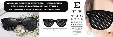 Occhiali  stenopeici Uomo /Donna