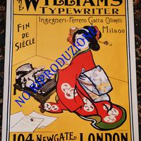 MANIFESTO OLIVETTI MACCHINE SCRIVERE EPOCA DESIGN