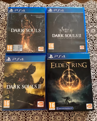 Collezione Dark Souls Elden Ring PS4 NON SPEDISCO