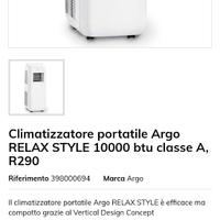 Climatizzatore portatile