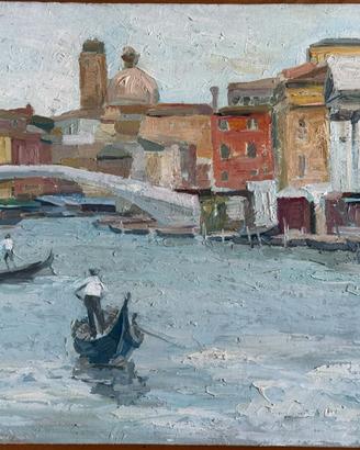 ITALO MATALONI, quadri Venezia, olio su tela