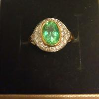 Anello smeraldo 18kt