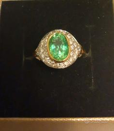 Anello smeraldo 18kt