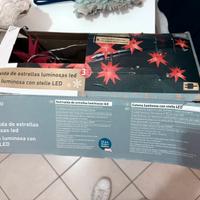 Catena luminosa Led Stelle di Natale