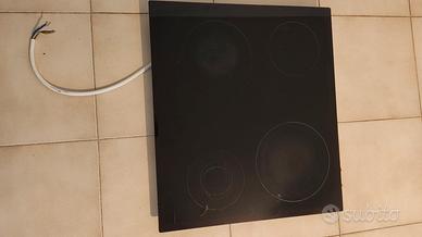 piano cottura elettrico in vetroceramica 
