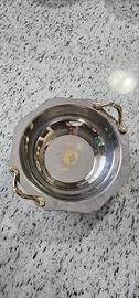 Centrotavola Vintage SAMOS 20cm inox 18/10 oro 24k