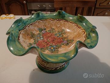 Centrotavola / Portafrutta Ceramica Deruta