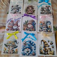 set 9 biglietti di auguri