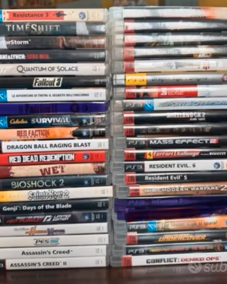 Stock lotto 39 giochi PS3