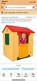 Casetta bambini giardino