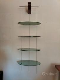 Libreria "Nuvola" ripiani in vetro Cattelan Italia