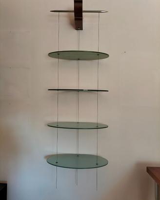 Libreria "Nuvola" ripiani in vetro Cattelan Italia