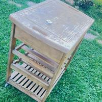 Carrello portavivande in legno da giardino - usato