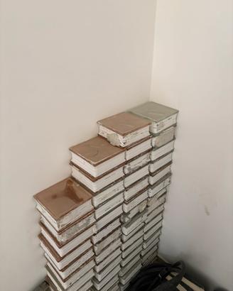 Vetromattone trasparente e rosato