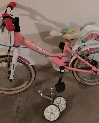 Bici bambina Baffy rosa ruota 14"