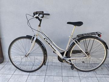 Bici bicicletta tipo donna grigia 