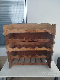 Porta bottiglie in legno