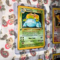 Venusaur carta pokemon prima edizione