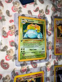 Venusaur carta pokemon prima edizione