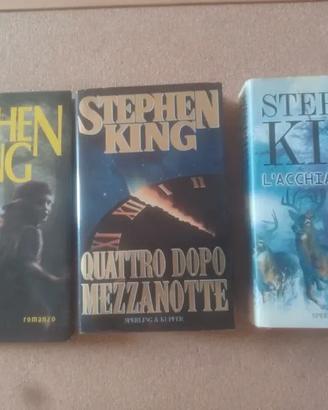 n° 3 libri Stephen King, copertina rigida