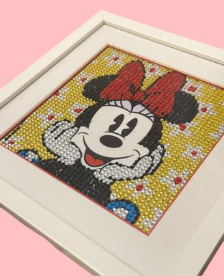 Quadro Minnie Mouse strass Disney diamond painting