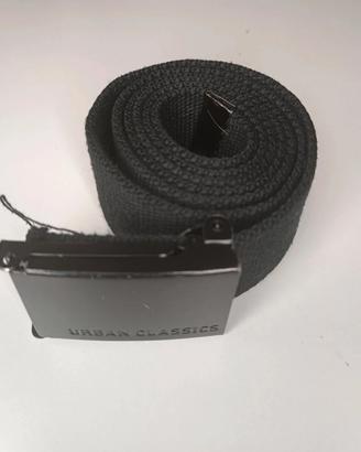 Cintura Urban Classics nera tessuto regolabile