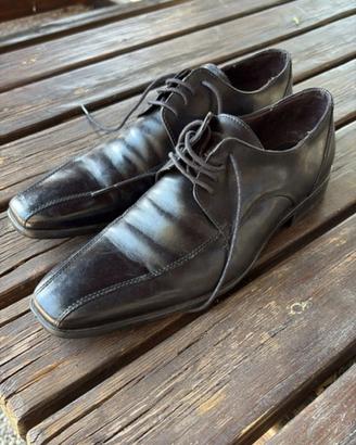 Scarpe mocassino in vero cuoio made in Italy nere