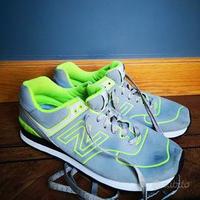 Sneakers NEW BALANCE 574 originali Fluo/grigio