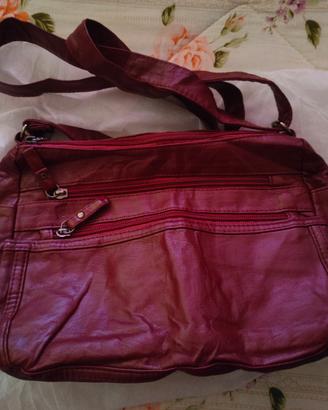 Borsetta Donna rosso vinaceo in ecopelle 