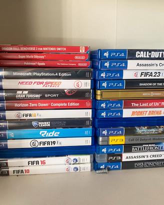 Giochi ps4, ps3 e nintendo switch