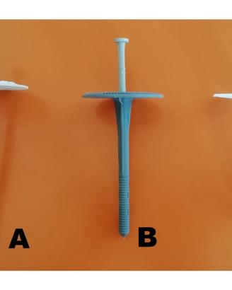 Tasselli + chiodo per pannelli isolanti (cappotto)