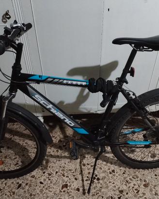 Bicicletta schiano+lucchetto+supporto bici