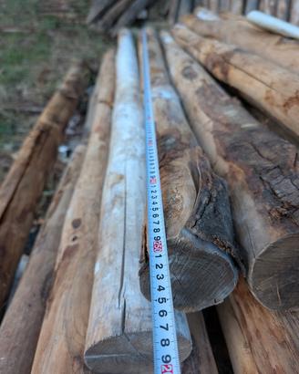 pali in legno di castagno 2.5m robusti per vigna