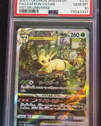 Carta Pokemon Leafeon VSTAR PSA 10 s12a 210/172