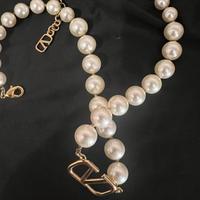 Collana Signature In Metallo E Perle Valentino
