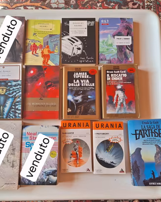 Lotto 10 libri Fantascienza Vintage e Urania