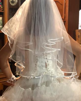 Velo da sposa doppio strato