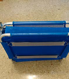  Sdraio lettino nuova alluminio 62 x 187 x h 25 cm