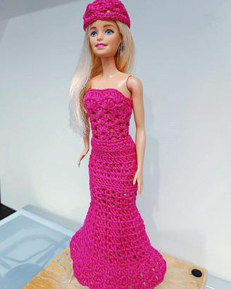 Abito da gran sera, lungo a sirena per “Barbie”