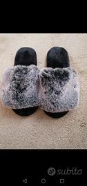 pantofole con pelo