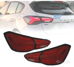FANALI FORD FOCUS MK4 18-21 LED DINAMICI ROSSI FUM