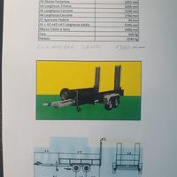 Rimorchio Biga 2 assi 35q