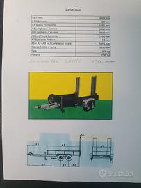 Rimorchio Biga 2 assi 35q