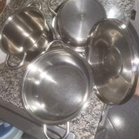5 Pentole con 5 coperchi KOCCHIN inox 18 10