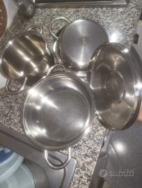 5 Pentole con 5 coperchi KOCCHIN inox 18 10